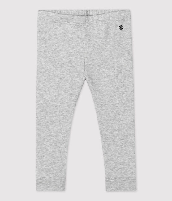 Babies' Organic Cotton Leggings BELUGA CHINE grey