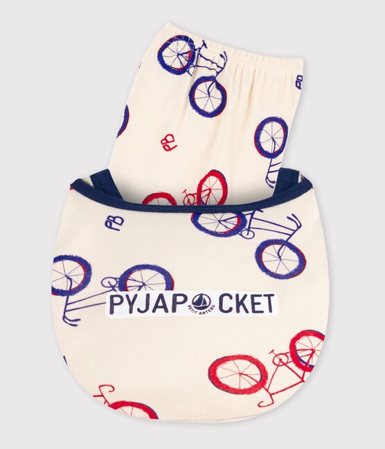 Unisex Bike Themed Cotton Short Pyjamas AVALANCHE white/MULTICO