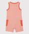 Baby Boys' Stripy Ribbed Playsuit OURSIN orange/MARSHMALLOW white