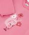 Babies' animal print cotton sweatshirt pink