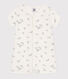 Babies' short cotton whale pattern jumpsuit