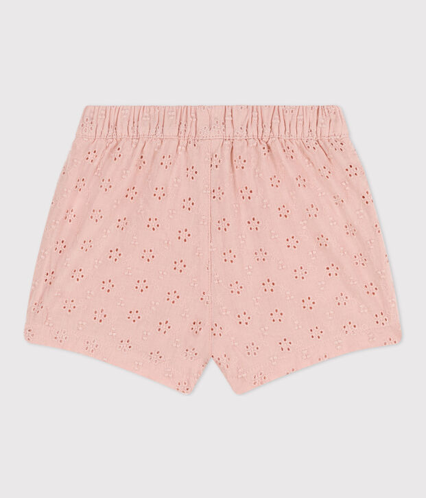 Babies' Broderie Anglaise Shorts pink