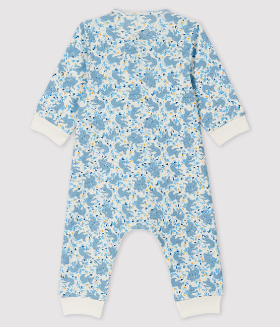 Baby Boys' Ribbed Koala Print Jumpsuit MARSHMALLOW white/MULTICO white
