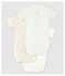 Babies' Short-Sleeved Wrapover Organic Cotton Bodysuits - 3-Pack variante 1