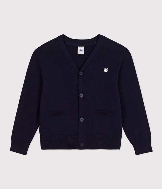 Boys' Cotton Cardigan SMOKING blue