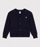 Boys' Cotton Cardigan SMOKING blue