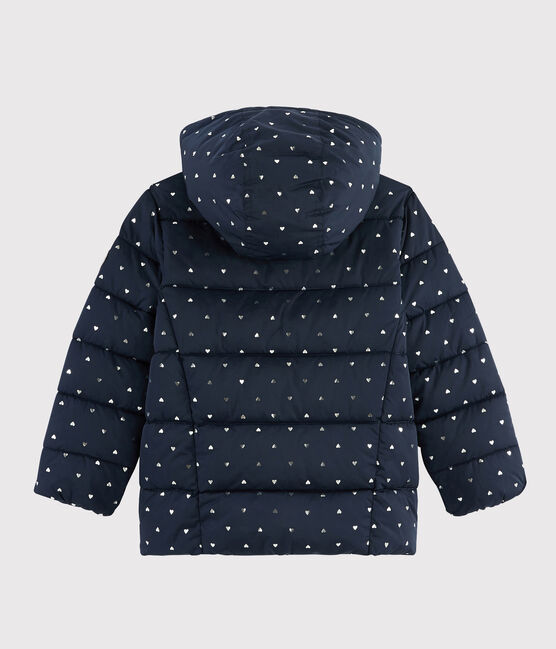 Girls' puffer jacket SMOKING blue/ARGENT