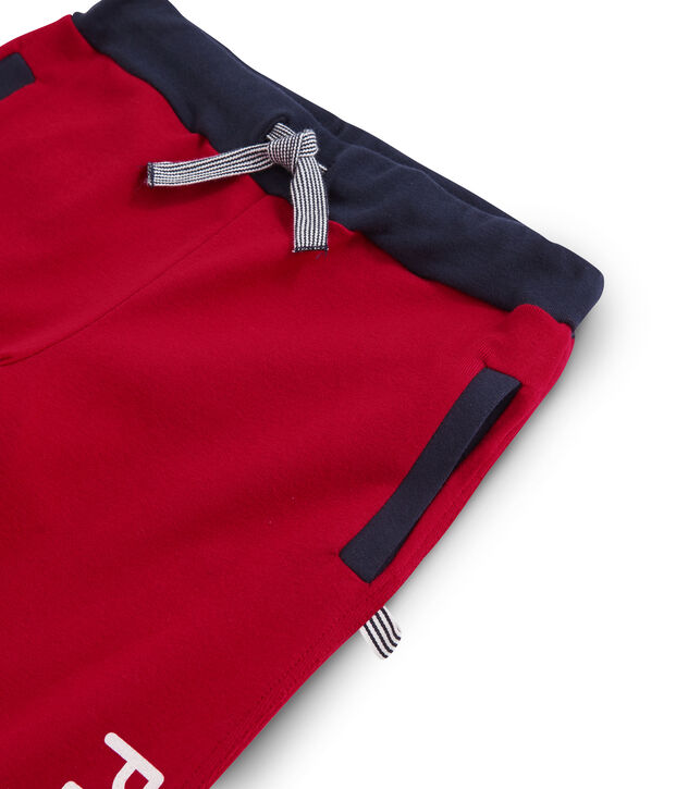 Boys' Ribbed Jogging Bottoms red