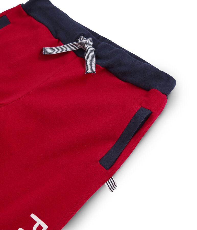 Boys' Ribbed Jogging Bottoms red
