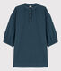 Girls' Long-Sleeved Cotton Gauze Dress