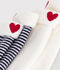Pack of babies' embroidered cotton socks multicolor
