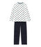 Little boy's pyjamas SMOKING blue/MULTICO white
