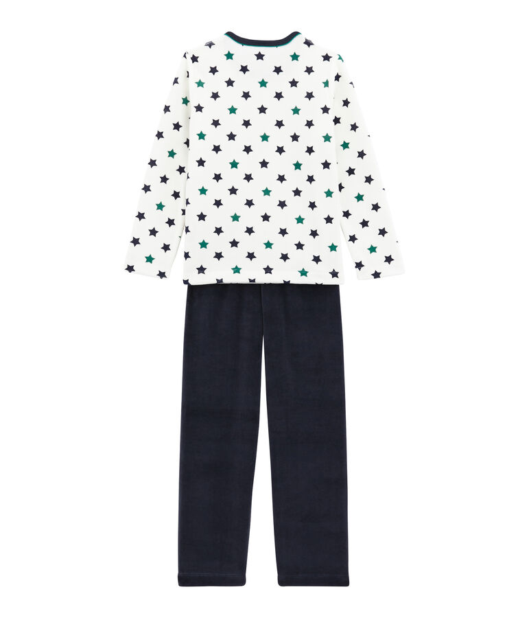 Little boy's pyjamas SMOKING blue/MULTICO white