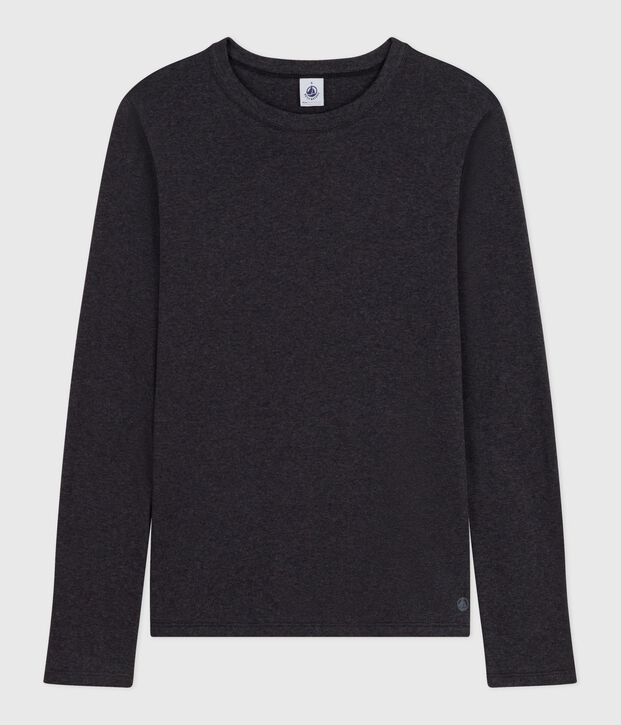 The Iconic long-sleeved cotton T-shirt for women grey