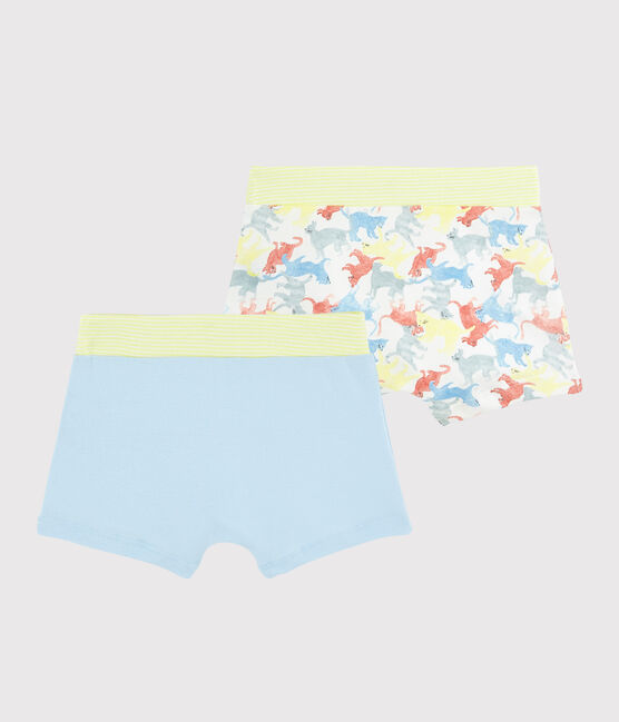 Boys' Cat Print Organic Cotton Boxer Shorts - 2-Pack variante 1
