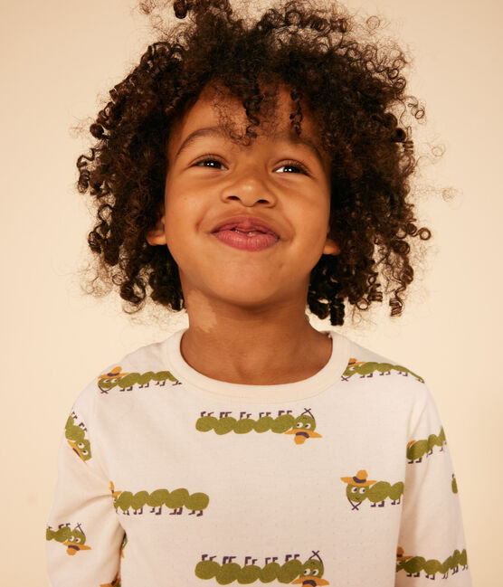 Children's Cotton Animal Print Pyjamas AVALANCHE white/MULTICO