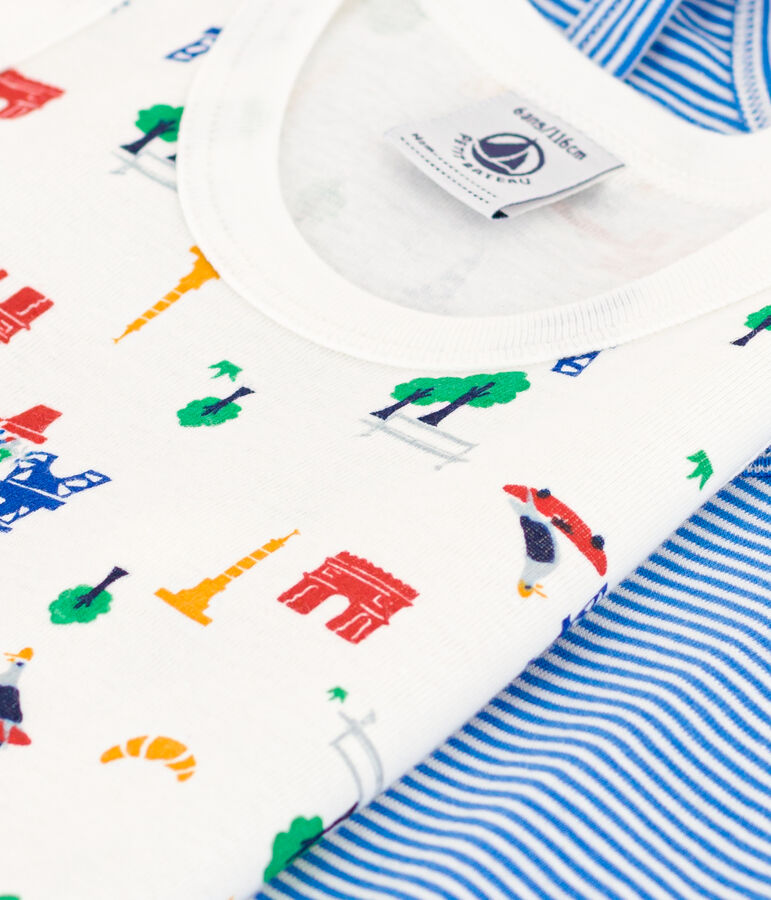 Children's Paris Cotton Vest Tops - 2-Pack variante 1