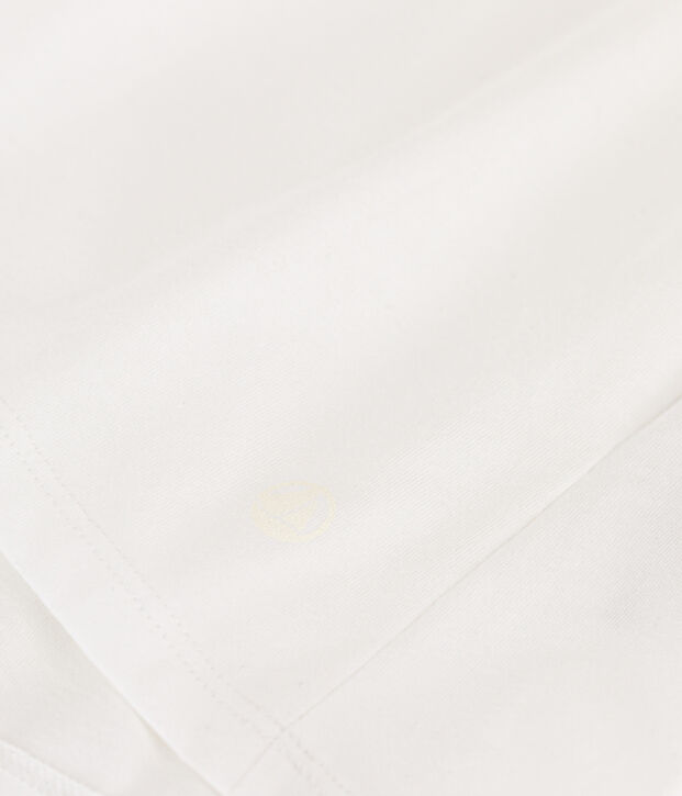 Women's The Straight long-sleeved V-necked fine jersey T-shirt white