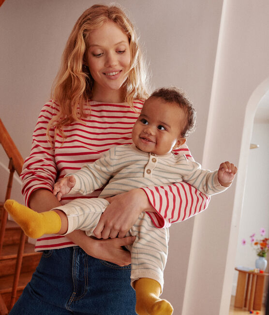 Babies' Knit Jumpsuit AVALANCHE /HERBIER