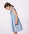 Children's sleeveless cotton dress blue