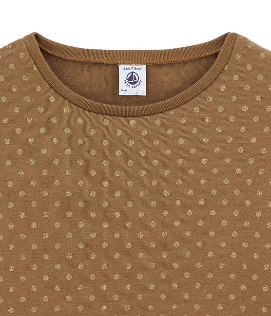 Long sleeved T-shirt BRINDILLE brown/DORE yellow