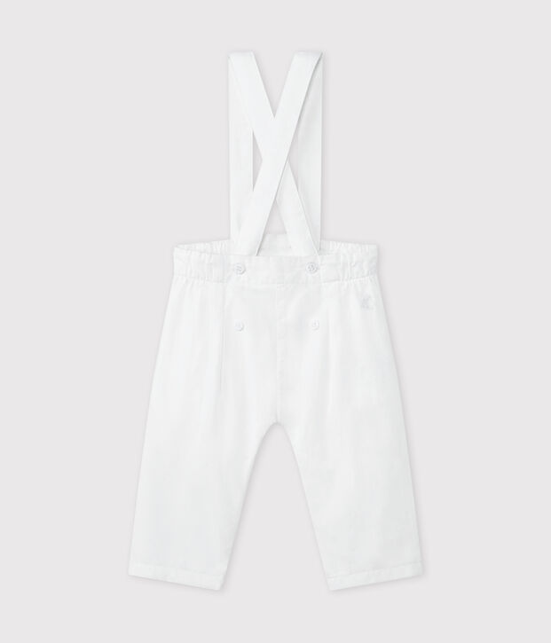 Girl's overalls white