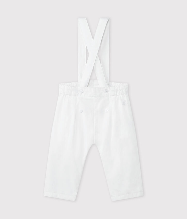 Girl's overalls white