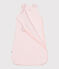 Baby sleeping bag in plain cotton TOG 0.5 FLEUR pink