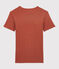 Women's Iconic Organic Cotton T-Shirt With Decorative Stitching OMBRIE brown