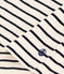 Women's Straight Round-Neck Cotton T-Shirt AVALANCHE white/SMOKING blue