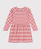 Girls' long-sleeved thick cotton dress ROSEWOOD pink/AVALANCHE