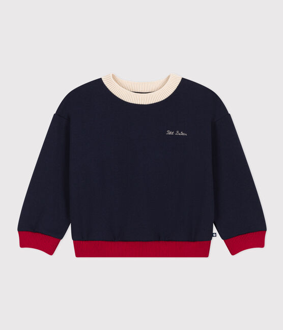 Children's unisex printed fleece sweatshirt SMOKING blue