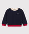 Children's unisex printed fleece sweatshirt SMOKING blue