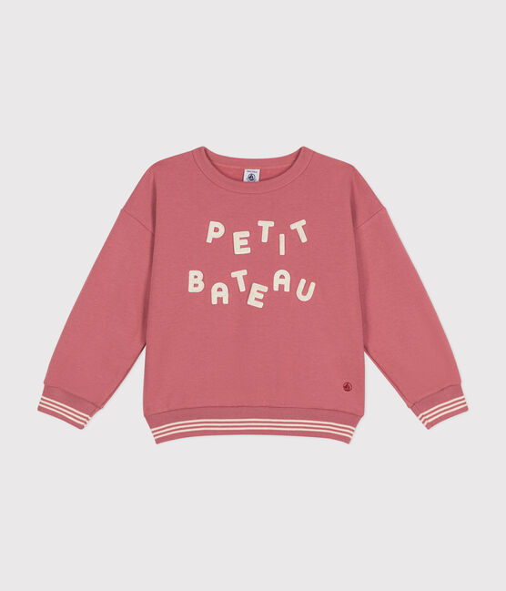Fleece sweatshirt for girls or boys ROSEWOOD pink
