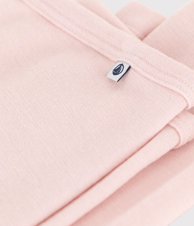 Children's Unisex Wool and Cotton Leggings pink