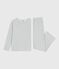 Women's straight-leg plain velour pyjamas CO2