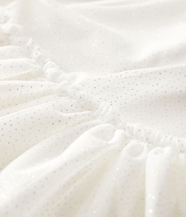 Girls' Tulle Formal Dress white/grey