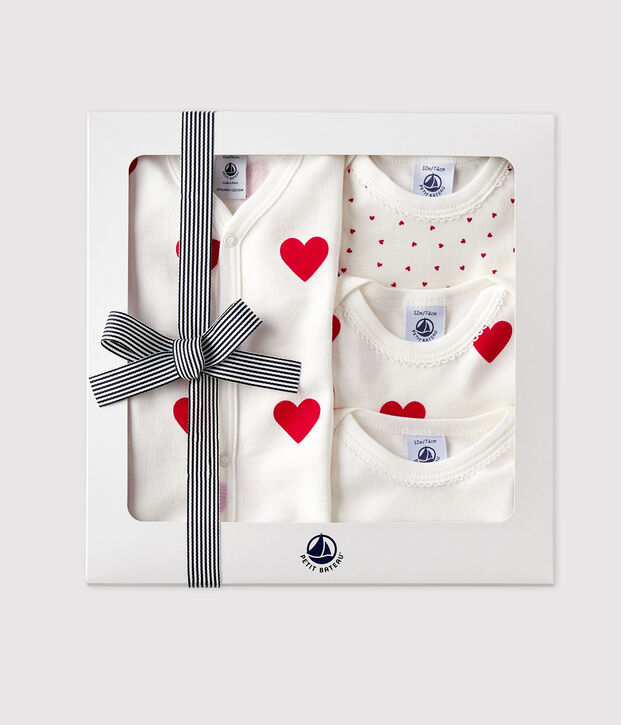 Babies' Heart Patterned Gift Set multicolor