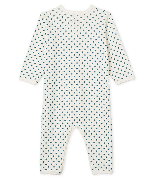 Baby Girls' Footless Sleepsuit white/green