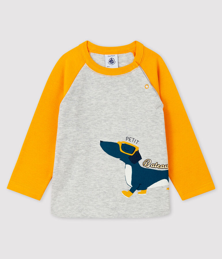 Baby boy's t-shirt grey/yellow