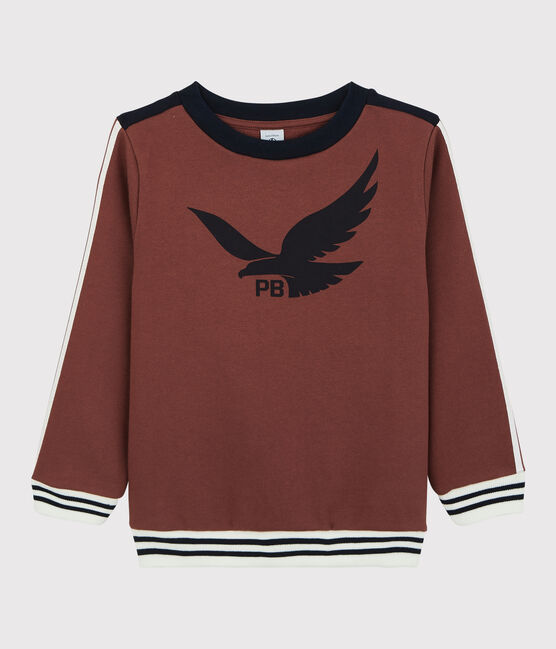Boys' Fleece Sweatshirt MADRAS orange