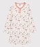 Girls' Paris Print Organic Cotton Nightdress MARSHMALLOW white/MULTICO white