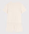 Women's Plain Terry Short Pyjamas AVALANCHE Ecru