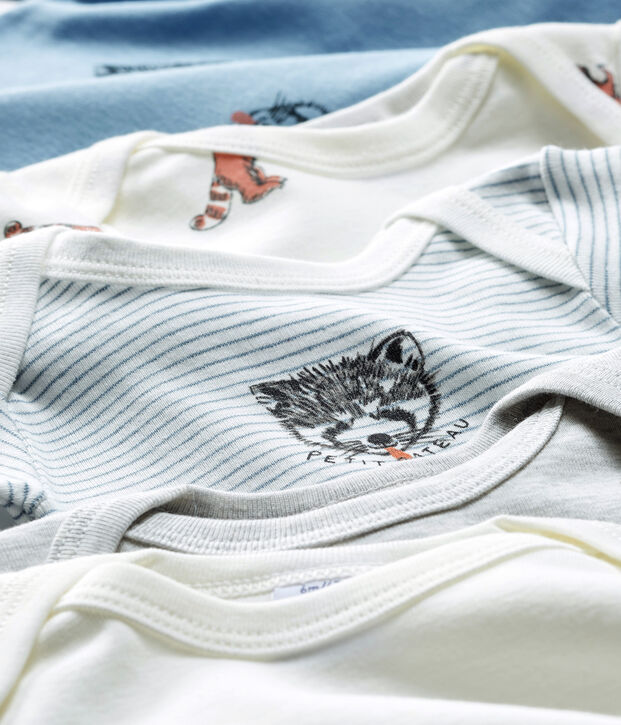 Baby Boys' Long-Sleeved Bodysuit - 5-Piece Set multicolor
