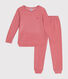 Children's plain pyjamas in brushed terry towelling