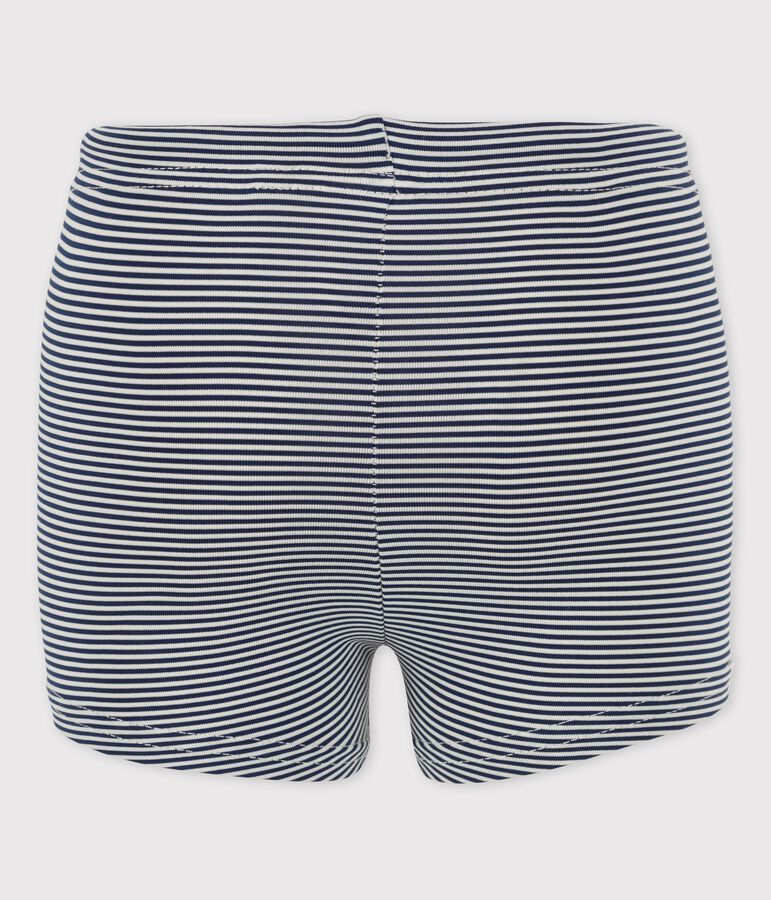 Babies' Recycled Fabric Swim Shorts blue/white