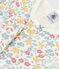 Girls' Floral Cotton Short Pyjamas MARSHMALLOW white/MULTICO white