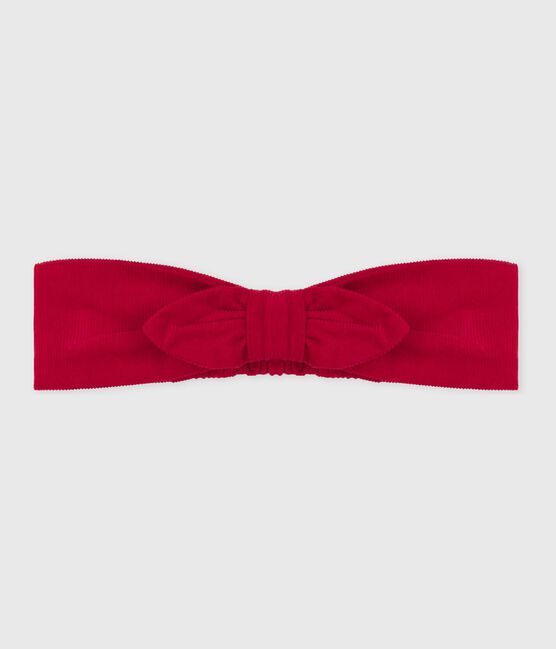 Babies' corduroy hairband TERKUIT red