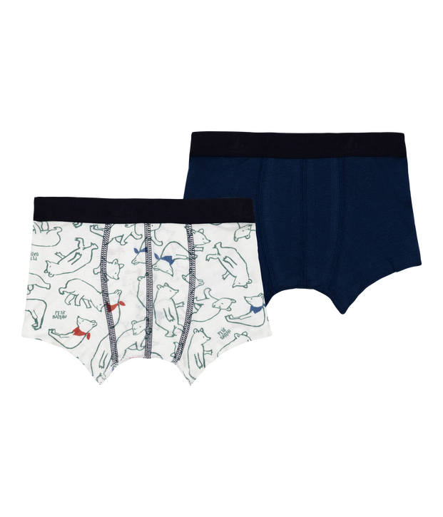 Lot de 2 boxers en coton multicolor