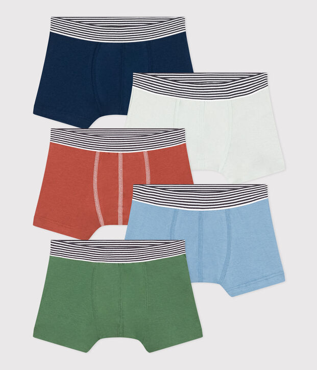 Boys' Cotton Boxer Shorts - 5-Pack multicolor